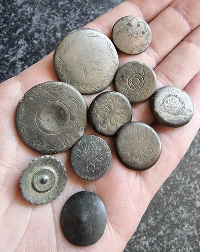 Antique georgian buttons - georgian,