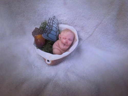 Polymer clay baby - baby, sculpt