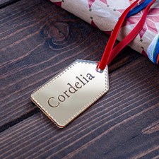 Personalised Gold Mirror Gift