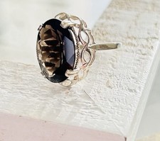 Vintage Smoky Topaz Ring -