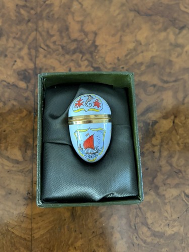 Crummles egg shaped box - shaped,