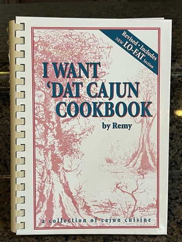 Want dat cajun cookbook - "i, cookbook"