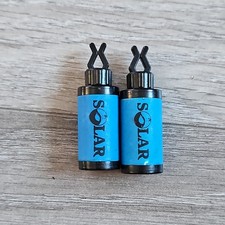 2 Solar Tackle Fluoro Blue Bobbin Heads Carp Fishing Hanger Swingers Indicator