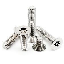 SUS304 Pin Six-Lobe Torx Flat Countersunk Head Tamper Proof Security Screw Bolt