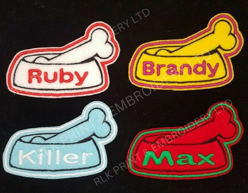 Personalised embroidered dog - personalised,