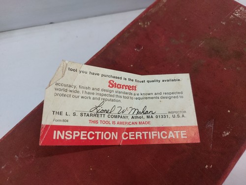 Starrett 445 leather - l.s., #445