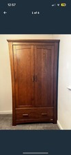 Mamas and papas oak ocean nursery furniture wardrobe.