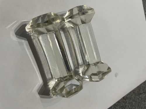Antique glass knife cutlery - glass, knife/cutlery