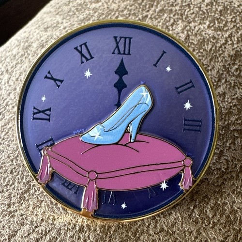 Cinderella glass slipper clock - cinderella,
