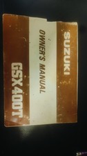Original Suzuki GSX400T Owners Manual 1981