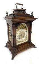 Superb Antique LENZKIRCH Oak Bracket Clock : CLEANED AND SERVICED