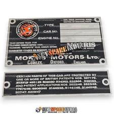 Morris Minor MM Number ID