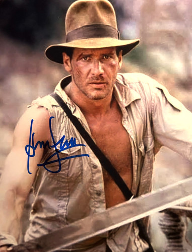 Harrison ford signed indiana - harrison,