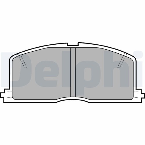 Lp460 delphi brake - pad, set