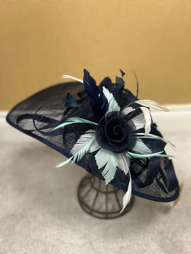 Large flower feather hatinator - feather,