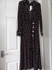 TOPSHOP size 10 red dress midi