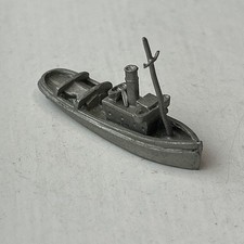 Pewter Miniature Vintage Tug Boat 3.5cm Long, 1cm Wide, 2cm Tall Game Piece?