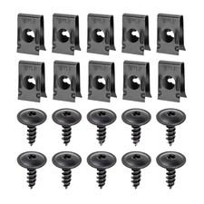 10 Metal Body Screw And Clips