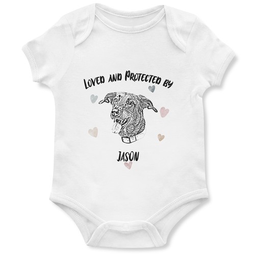 Custom babies babygrow loved - babygrow,