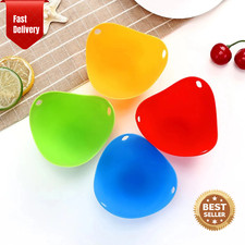 4 x Silicone Egg Poacher Cup