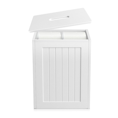 New white wooden bathroom - wooden,