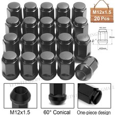 20 X BLACK WHEEL NUTS FORD