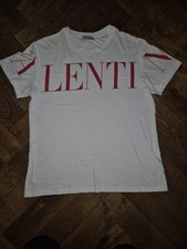 Men's Valentino T Shirt - White with front logo - Size Medium