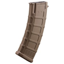 DMAG AK74 PMAG-Style Magazine | 30-135rd AEG Mid-Cap | Tan Polymer Airsoft Toy