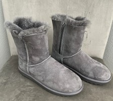 Kirkland Women’s Grey Suede Zip Up Calf Boots Size 7 - Runs Big - Will Fit 7.5/8