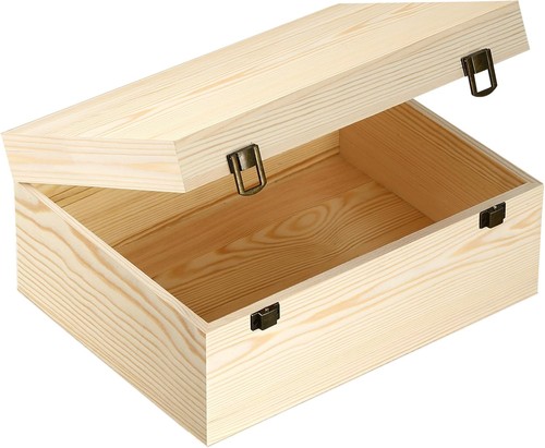 Unfinished wood boxes - boxes, large