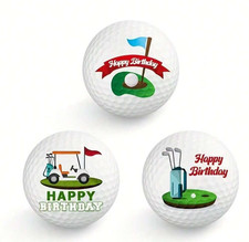 3pcs Novelty Birthday Golf