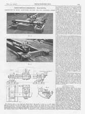 1909 Antique Engineering Print- Grindstone Dressing Machine by Alefounder & King