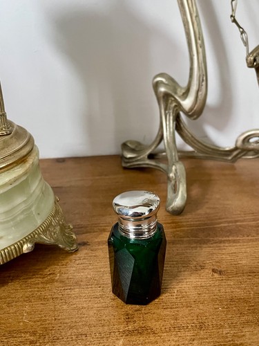 Antique emerald green glass - antique,