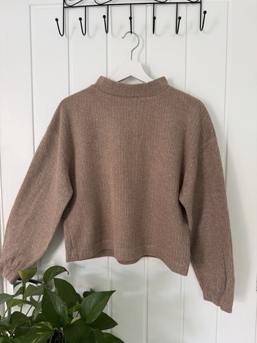 Zara knit jumper - size, taupe