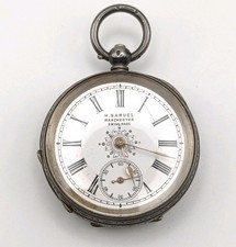 Antique Sterling Silver H Samuel Pocket Watch