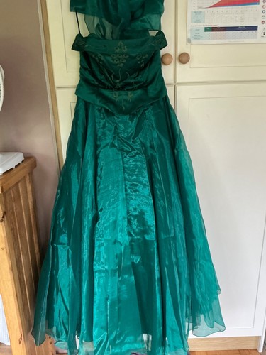 Emerald green strapless