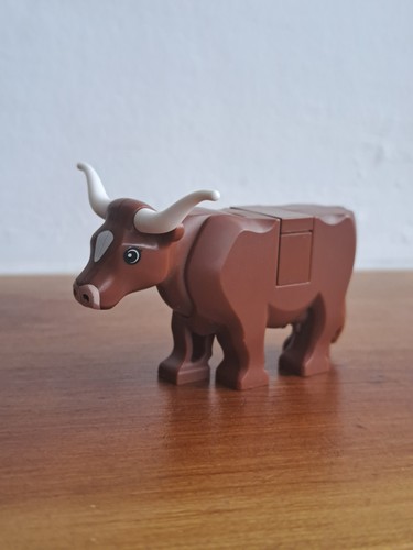 Lego minifigure cow reddish - ,