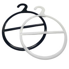 Pashmina Scarf Hangers Display Shawl Tie Holder Belt Ring Organiser Black/White