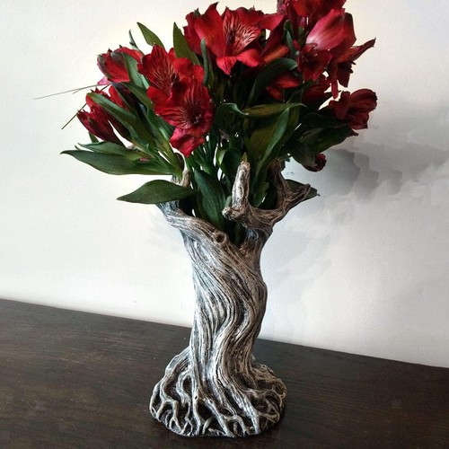 Resin dryad vase - resin, trunk