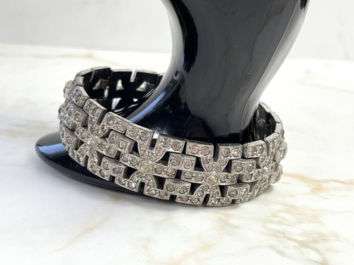 Art deco articulated bracelet - art,