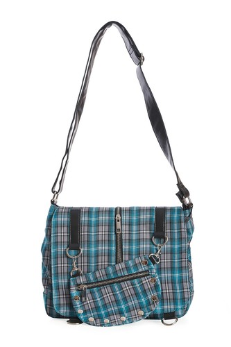 Banned apparel blue tartan - apparel,