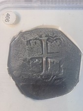 1680 8 Reale Piece of Eight Silver Cob Coin