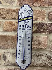 Michelin Retro Vintage Style Metal Wall Thermometer, mancave, garage, shop