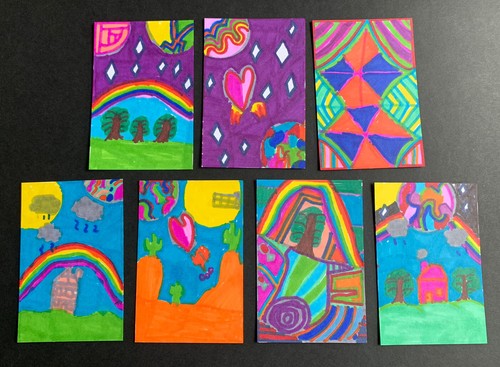 Original aceo outsider - 7,
