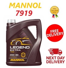 Mannol 7919 5L Legend Extra 0W30 Fully Synthetic Longlife Car Engine Oil