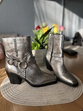 River Island silver leather