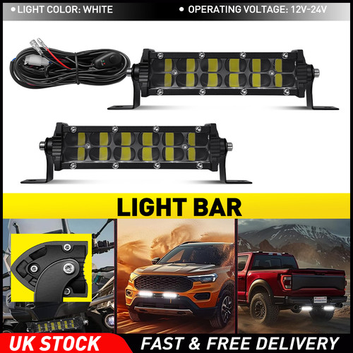 Pair led work light bar - 5.5",
