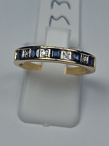 Sapphire diamond 9ct - sapphire, &