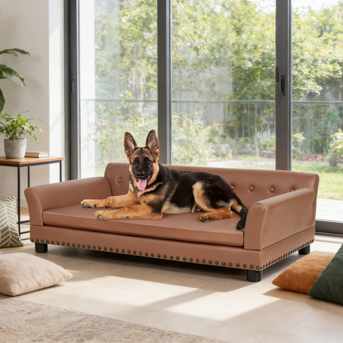 Xxl large leather pet sofa - large,
