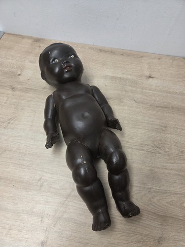 Vintage 1950s black - black, doll